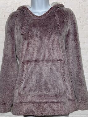 Member’s Mark Mauve Pink Cozy Plush Fleece Pullover Hoodie in Women’s Size Small